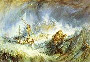 J.M.W. Turner Storm (Shipwreck) oil painting artist